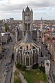 The east end, viewed from St. Bavo's Cathedral