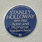 blue plaque commemorating Holloway