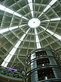 Looking up from concourse level in Suria KLCC's atrium space.