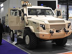 As displayed at DSEi 2015, Survivor R in ambulance configuration