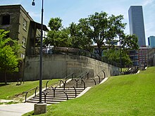 Photo of the Allen's Landing memorial