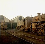 Southern Railway (GB) USA Class at Eastleigh locomotive depot in February 1967. Photo: Keith Chambers