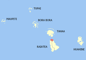 Location of the commune (in red) within the Windward Islands