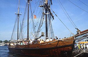 Photograph of the Dutch barquentine Elisabeth Smit