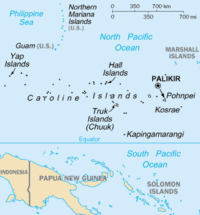 Map of Caroline Islands