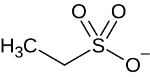 Ethylsulfonate ion.svg