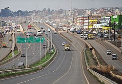 Githurai viewed from Thika road.