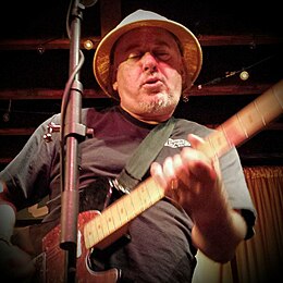 Jon Langford playing with The Mekons at the Hideout, Chicago, IL on 15 July 2015