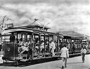 Trams in Mozambique circa 1920