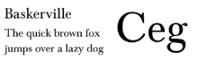 An example of "The quick brown fox jumps over the lazy dog".