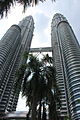 Another view of Petronas Towers looking up