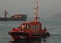 Embarcación de Salvamento Salvamar El Puntal en el Puerto de Ceuta, Ceuta.