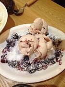 bingsu with berries