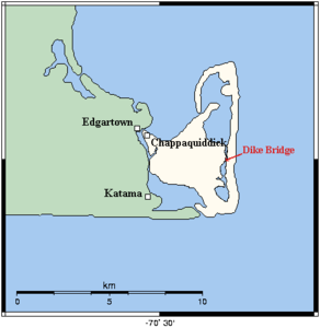 Map of Chappaquiddick Island