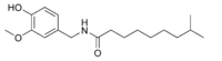 Chemical structure of dihydrocapsaicin