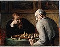 Image 13Honoré Daumier, 1863, The Chess Players (from Chess in the arts)