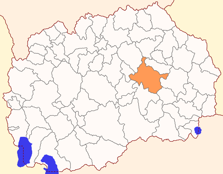 File:Map of Štip Municipality.svg