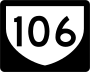 Highway 106 marker