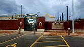 Photo of the outer gate and wall of Ray Nitschke Field