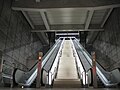 Vista de las escaleras desde el interior de la estación