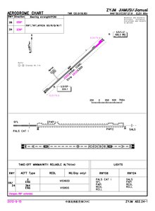 Airport chart of Jiamusi Dongjiao International Airport