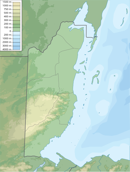 Archivo:Belize physical map.svg