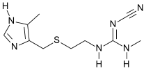 Cimetidine structure.svg