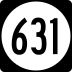 State Route 631 marker