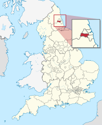 Location of Gateshead in England