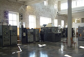 Interior of Grimeton radio station