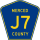 County Road J7 marker