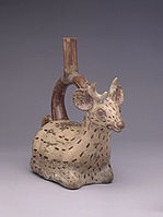 Resting Deer, Moche Culture, at the Larco Museum Collection