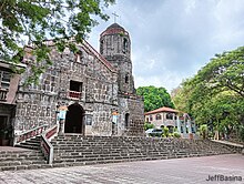 The façade of Baras Church.