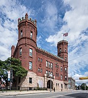 Pawtucket Armory Center for the Arts (former Pawtucket Armory), with The Sandra Feinstein-Gamm Theatre in annex