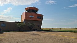 control tower and Nav Canada building