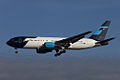 Boeing 767-25D ER de Mexicana (XA-MXO) aterrizando en el Aeropuerto de Londres-Gatwick.