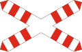 А34.1 Single track level crossing