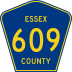 County Route 609 marker