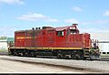 ILSX 1391, a rebuilt EMD GP10 (ex C&O 6092, ICG 7998, PAL 8315, works in Grafton, North Dakota on the Dakota Northern Railroad.