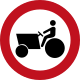 Tractors and work vehicles prohibition