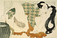 Shunga by Hokusai