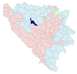 Location within Bosnia and Herzegovina