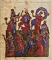 A miniature from the Tomić Psalter