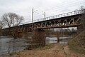 Non-existing railway bridge on Liwiec