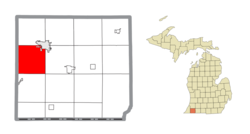 Location within Cass County