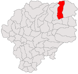 Location in Bistrița-Năsăud County