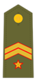 Divisa de suboficial mayor del Ejército de Tierra.