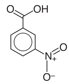 3-Nitrobenzoic acid struct.svg