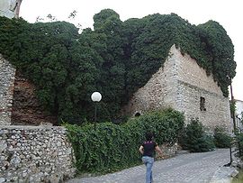 Part of the town's Byzantine walls.