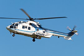 Eurocopter AS 532U2 nr. 82+01 of the white fleet.